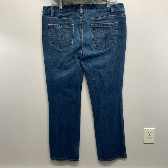 Ann Taylor Loft Straight Fit Denim Jeans 12 - Picture 4 of 16